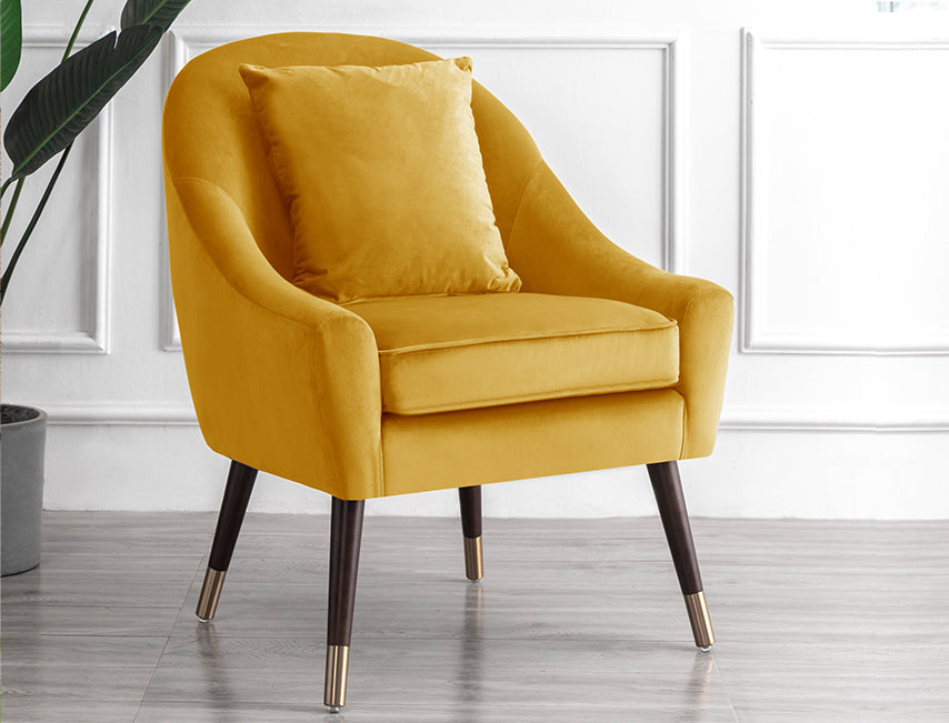 Yellow deals slipper chair